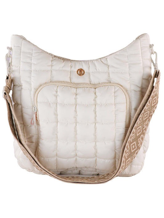 Simply Southern Quilted Puff Crossbody Bag in Wisp