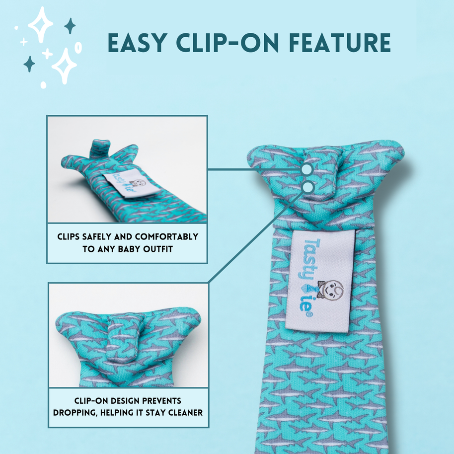 Tasty Tie® - Tasty Tie Teether, Crinkle Toy, Baby Boy Gift