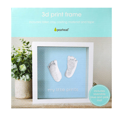 3D Baby Hand or Foot Print Frame and Impression Kit