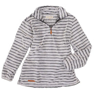 Simply Southern Luxe Quarter Zip Pullover for Women in Pavement Grey