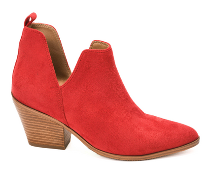 Corkys Sassy Pants Faux Suede Booties - Red