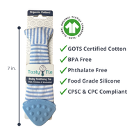 Tasty Tie® - Tasty Tie Teether, Crinkle Toy, Baby Boy Gift