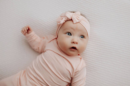 Heavenly Pink Knotted Gown & Bow