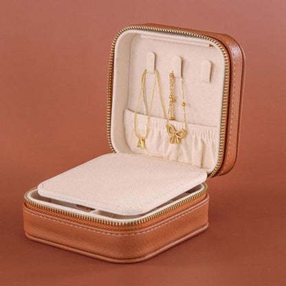 Simply Southern PU Leather Jewelry Case in Cocoa