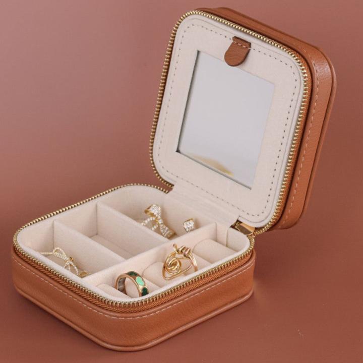 Simply Southern PU Leather Jewelry Case in Cocoa